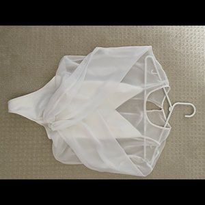 White Wilfred Sheer Blouse